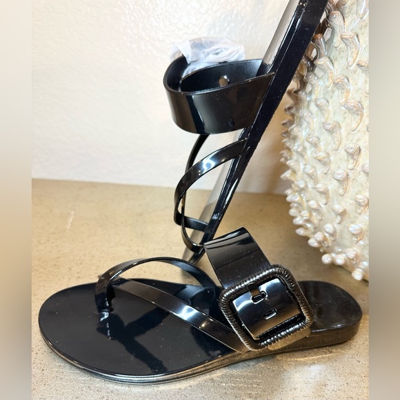 Veronica Beard Black Salva Jelly Sandal - Picture 8 of 10